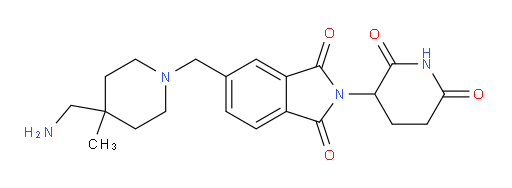 5-{[4-(aminomethyl)-4-methylpiperidin-1-yl]methyl}-2-(2,6-dioxopiperidin-3-yl)-2,3-dihydro-1H-isoindole-1,3-dione
