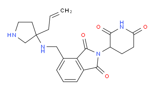 2-(2,6-dioxopiperidin-3-yl)-4-({[3-(prop-2-en-1-yl)pyrrolidin-3-yl]amino}methyl)-2,3-dihydro-1H-isoindole-1,3-dione