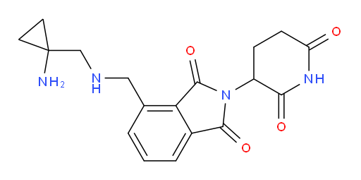 4-({[(1-aminocyclopropyl)methyl]amino}methyl)-2-(2,6-dioxopiperidin-3-yl)-2,3-dihydro-1H-isoindole-1,3-dione