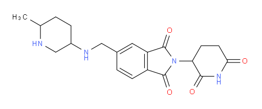 2-(2,6-dioxopiperidin-3-yl)-5-{[(6-methylpiperidin-3-yl)amino]methyl}-2,3-dihydro-1H-isoindole-1,3-dione