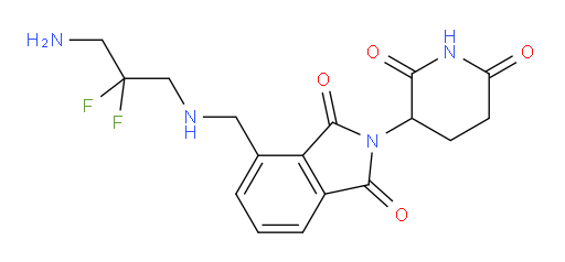 4-{[(3-amino-2,2-difluoropropyl)amino]methyl}-2-(2,6-dioxopiperidin-3-yl)-2,3-dihydro-1H-isoindole-1,3-dione