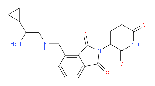 4-{[(2-amino-2-cyclopropylethyl)amino]methyl}-2-(2,6-dioxopiperidin-3-yl)-2,3-dihydro-1H-isoindole-1,3-dione