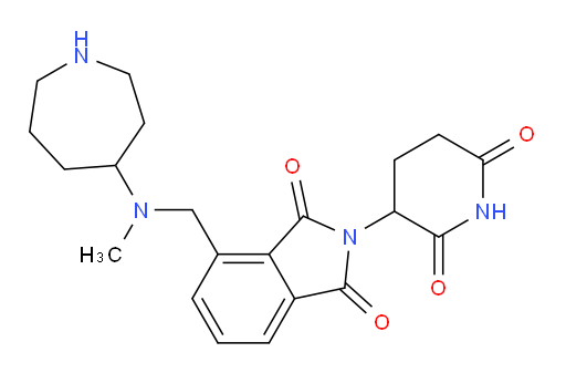 4-{[(azepan-4-yl)(methyl)amino]methyl}-2-(2,6-dioxopiperidin-3-yl)-2,3-dihydro-1H-isoindole-1,3-dione