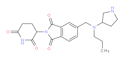 2-(2,6-dioxopiperidin-3-yl)-5-{[propyl(pyrrolidin-3-yl)amino]methyl}-2,3-dihydro-1H-isoindole-1,3-dione