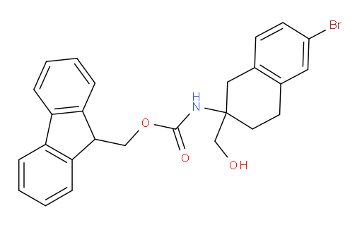 (9H-fluoren-9-yl)methyl N-[6-bromo-2-(hydroxymethyl)-1,2,3,4-tetrahydronaphthalen-2-yl]carbamate