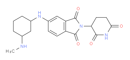 2-(2,6-dioxopiperidin-3-yl)-5-{[3-(methylamino)cyclohexyl]amino}-2,3-dihydro-1H-isoindole-1,3-dione