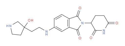 2-(2,6-dioxopiperidin-3-yl)-5-{[2-(3-hydroxypyrrolidin-3-yl)ethyl]amino}-2,3-dihydro-1H-isoindole-1,3-dione