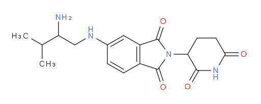 5-[(2-amino-3-methylbutyl)amino]-2-(2,6-dioxopiperidin-3-yl)-2,3-dihydro-1H-isoindole-1,3-dione