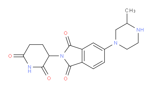 2-(2,6-dioxopiperidin-3-yl)-5-(3-methylpiperazin-1-yl)-2,3-dihydro-1H-isoindole-1,3-dione
