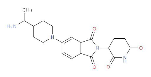 5-[4-(1-aminoethyl)piperidin-1-yl]-2-(2,6-dioxopiperidin-3-yl)-2,3-dihydro-1H-isoindole-1,3-dione