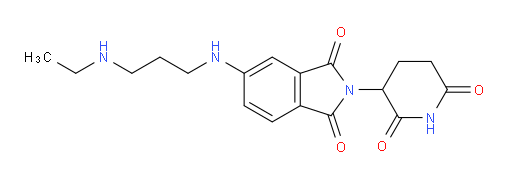 2-(2,6-dioxopiperidin-3-yl)-5-{[3-(ethylamino)propyl]amino}-2,3-dihydro-1H-isoindole-1,3-dione