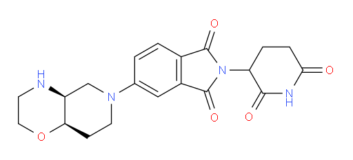 rac-5-[(4aR,8aS)-octahydro-2H-pyrido[4,3-b][1,4]oxazin-6-yl]-2-(2,6-dioxopiperidin-3-yl)-2,3-dihydro-1H-isoindole-1,3-dione