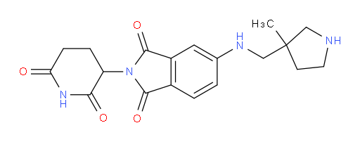 2-(2,6-dioxopiperidin-3-yl)-5-{[(3-methylpyrrolidin-3-yl)methyl]amino}-2,3-dihydro-1H-isoindole-1,3-dione