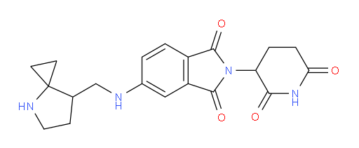 5-[({4-azaspiro[2.4]heptan-7-yl}methyl)amino]-2-(2,6-dioxopiperidin-3-yl)-2,3-dihydro-1H-isoindole-1,3-dione