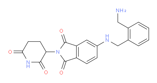 5-({[2-(aminomethyl)phenyl]methyl}amino)-2-(2,6-dioxopiperidin-3-yl)-2,3-dihydro-1H-isoindole-1,3-dione
