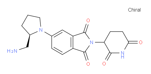 5-[(2R)-2-(aminomethyl)pyrrolidin-1-yl]-2-(2,6-dioxopiperidin-3-yl)-2,3-dihydro-1H-isoindole-1,3-dione