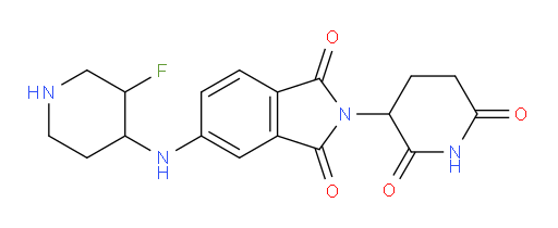 2-(2,6-dioxopiperidin-3-yl)-5-[(3-fluoropiperidin-4-yl)amino]-2,3-dihydro-1H-isoindole-1,3-dione