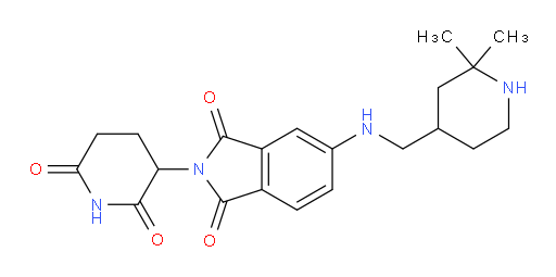 5-{[(2,2-dimethylpiperidin-4-yl)methyl]amino}-2-(2,6-dioxopiperidin-3-yl)-2,3-dihydro-1H-isoindole-1,3-dione