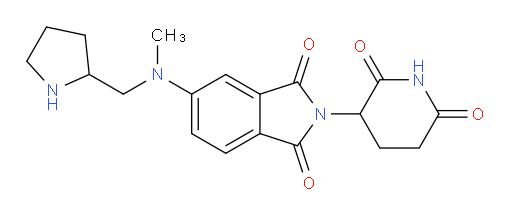 2-(2,6-dioxopiperidin-3-yl)-5-{methyl[(pyrrolidin-2-yl)methyl]amino}-2,3-dihydro-1H-isoindole-1,3-dione