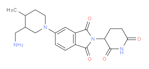 5-[3-(aminomethyl)-4-methylpiperidin-1-yl]-2-(2,6-dioxopiperidin-3-yl)-2,3-dihydro-1H-isoindole-1,3-dione