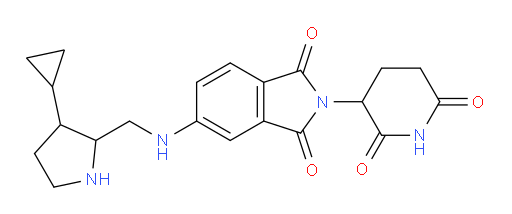 5-{[(3-cyclopropylpyrrolidin-2-yl)methyl]amino}-2-(2,6-dioxopiperidin-3-yl)-2,3-dihydro-1H-isoindole-1,3-dione