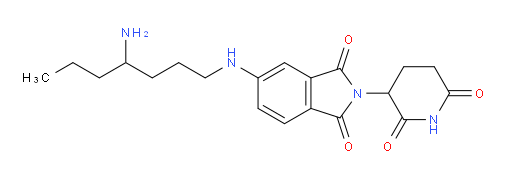 5-[(4-aminoheptyl)amino]-2-(2,6-dioxopiperidin-3-yl)-2,3-dihydro-1H-isoindole-1,3-dione
