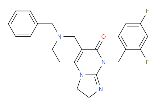 11-benzyl-7-[(2,4-difluorophenyl)methyl]-2,5,7,11-tetraazatricyclo[7.4.0.0,2,6]trideca-1(9),5-dien-8-one