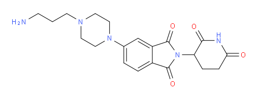 5-[4-(3-aminopropyl)piperazin-1-yl]-2-(2,6-dioxopiperidin-3-yl)-2,3-dihydro-1H-isoindole-1,3-dione