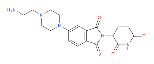 5-[4-(2-aminoethyl)piperazin-1-yl]-2-(2,6-dioxopiperidin-3-yl)-2,3-dihydro-1H-isoindole-1,3-dione