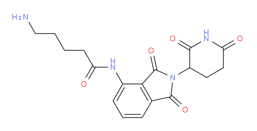 5-amino-N-[2-(2,6-dioxopiperidin-3-yl)-1,3-dioxo-2,3-dihydro-1H-isoindol-4-yl]pentanamide