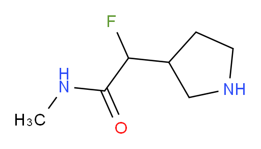 2-fluoro-N-methyl-2-(pyrrolidin-3-yl)acetamide