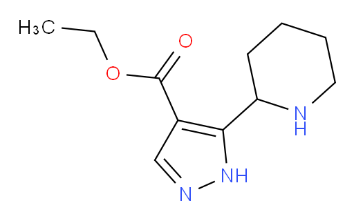 ethyl 5-(piperidin-2-yl)-1H-pyrazole-4-carboxylate