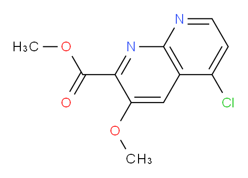 methyl 5-chloro-3-methoxy-1,8-naphthyridine-2-carboxylate