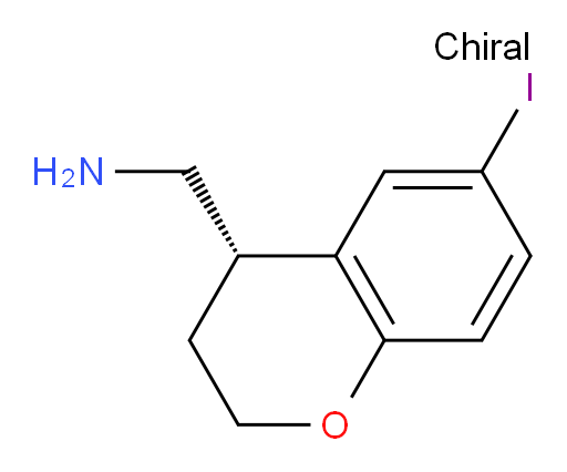1-[(4S)-6-iodo-3,4-dihydro-2H-1-benzopyran-4-yl]methanamine