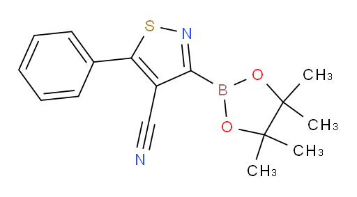 5-phenyl-3-(4,4,5,5-tetramethyl-1,3,2-dioxaborolan-2-yl)-1,2-thiazole-4-carbonitrile