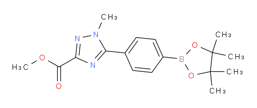 methyl 1-methyl-5-[4-(4,4,5,5-tetramethyl-1,3,2-dioxaborolan-2-yl)phenyl]-1H-1,2,4-triazole-3-carboxylate