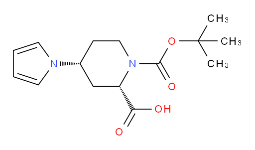 rac-(2R,4S)-1-[(tert-butoxy)carbonyl]-4-(1H-pyrrol-1-yl)piperidine-2-carboxylic acid
