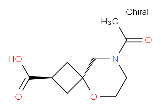 (2s,4s)-8-acetyl-5-oxa-8-azaspiro[3.5]nonane-2-carboxylic acid