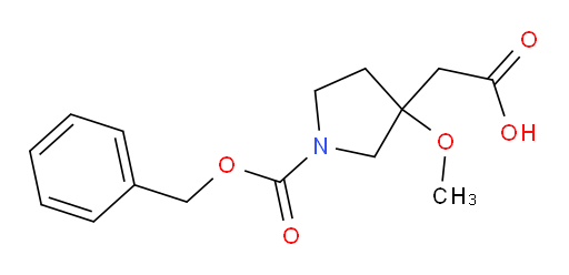 2-{1-[(benzyloxy)carbonyl]-3-methoxypyrrolidin-3-yl}acetic acid