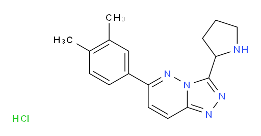 2-[6-(3,4-dimethylphenyl)-[1,2,4]triazolo[4,3-b]pyridazin-3-yl]pyrrolidine hydrochloride