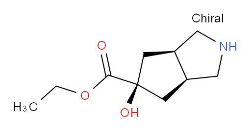 ethyl (3aR,5S,6aS)-5-hydroxy-octahydrocyclopenta[c]pyrrole-5-carboxylate