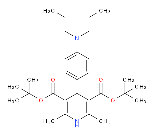 3,5-di-tert-butyl 4-[4-(dipropylamino)phenyl]-2,6-dimethyl-1,4-dihydropyridine-3,5-dicarboxylate