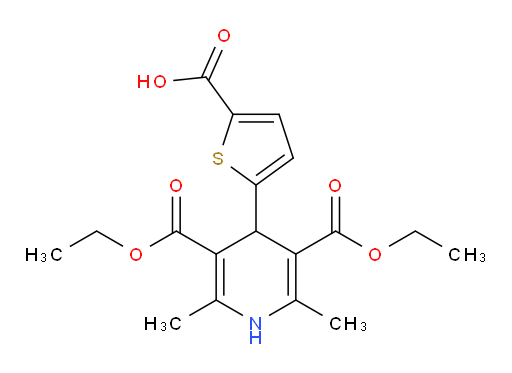 5-[3,5-bis(ethoxycarbonyl)-2,6-dimethyl-1,4-dihydropyridin-4-yl]thiophene-2-carboxylic acid