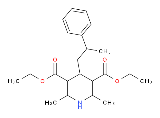 3,5-diethyl 2,6-dimethyl-4-(2-phenylpropyl)-1,4-dihydropyridine-3,5-dicarboxylate