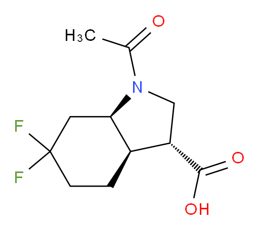 rac-(3R,3aR,7aR)-1-acetyl-6,6-difluoro-octahydro-1H-indole-3-carboxylic acid