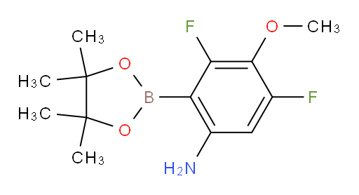 3,5-difluoro-4-methoxy-2-(4,4,5,5-tetramethyl-1,3,2-dioxaborolan-2-yl)aniline