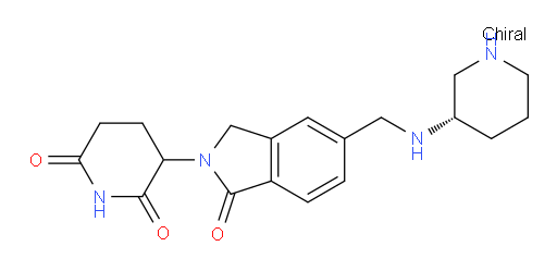 3-[1-oxo-5-({[(3S)-piperidin-3-yl]amino}methyl)-2,3-dihydro-1H-isoindol-2-yl]piperidine-2,6-dione