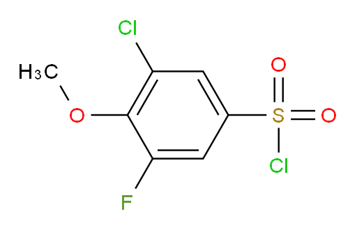 3-chloro-5-fluoro-4-methoxybenzene-1-sulfonyl chloride