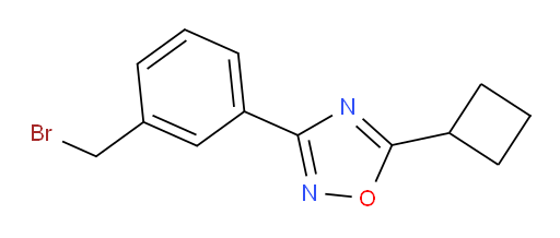 3-[3-(bromomethyl)phenyl]-5-cyclobutyl-1,2,4-oxadiazole