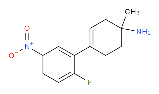 4-(2-fluoro-5-nitrophenyl)-1-methylcyclohex-3-en-1-amine